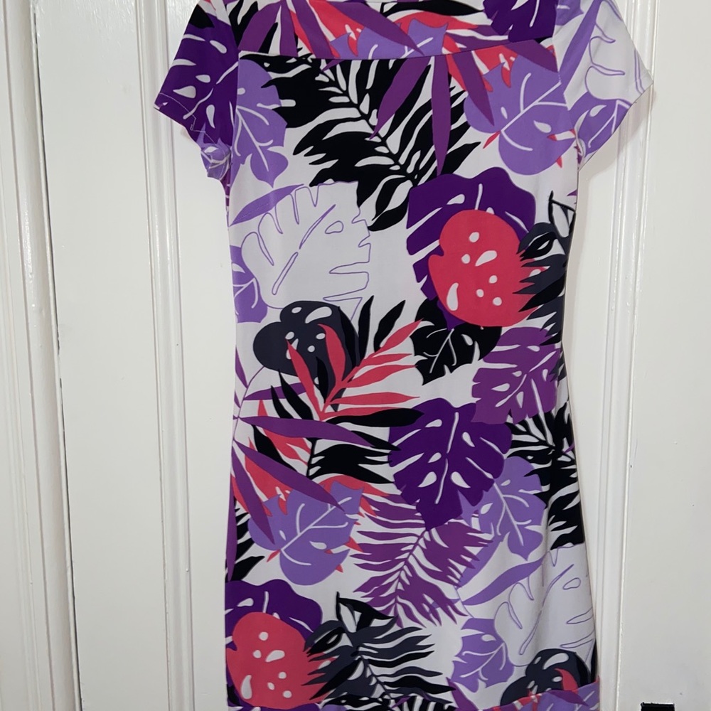 Women’s Floral Dress - Purple - Size 6
